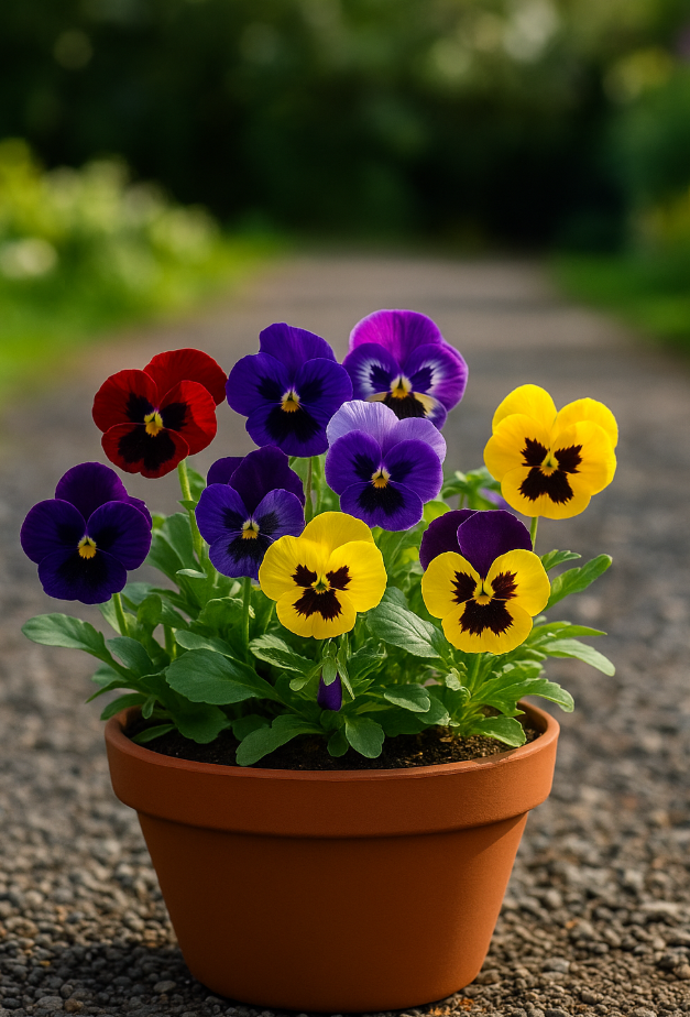 Panseluțe (Viola × wittrockiana)